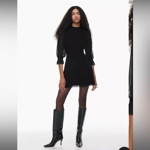 Aritzia Wilfred Swept Dress black size 6